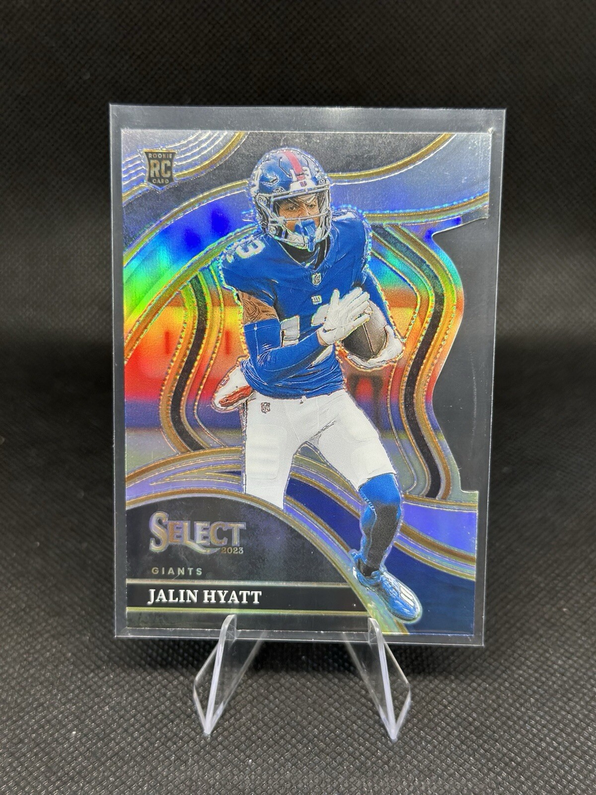 2023 Select Club Level Jalin Hyatt #263 Silver Die-Cut Rookie - New York Giants