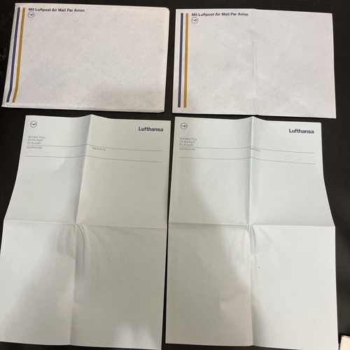BRD Schönes Bildpostkarten Lot Deutsche Lufthansa / 2x Karten Gelaufen - S1022 - Bild 2 von 13