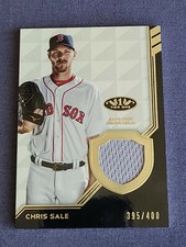 2018 Topps Tier One 1 Jersey Relic Patch Chris Sale 395/400 T1R-CS Red Sox