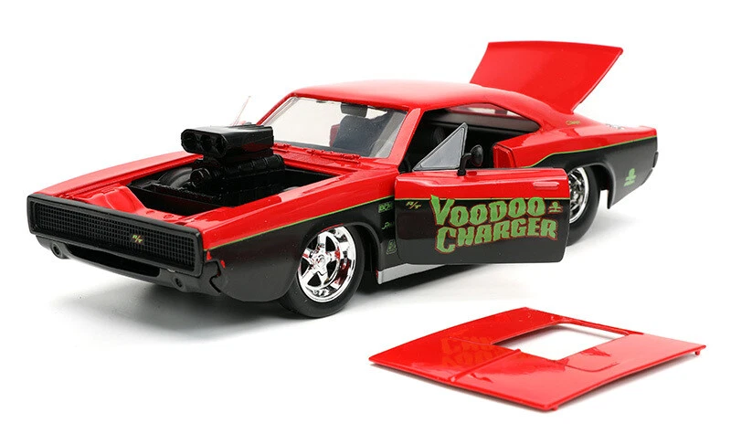 Dodge Charger Gasser 1970 cargador vudú escala 1/24 modelo de coche fundido a presión de Jada To Foto 2 de 4
