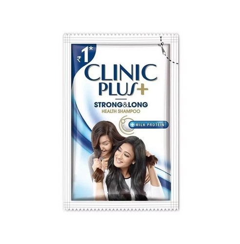 100 X Clinic Plus + Strong & Long Health Shampoo Milk Protein 6 ML Each - Picture 3 of 9