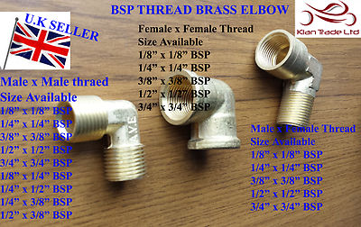 MESSING 90º BOGEN GEBOGEN Stecker x Buchse Stecker x Stecker Kraftstoffleitung GEWINDE BSP ROHRVERSCHRAUBUNG
