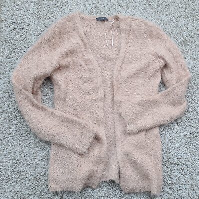 SHE Damen Strickjacke Jacke Glitzer rose Gr. M