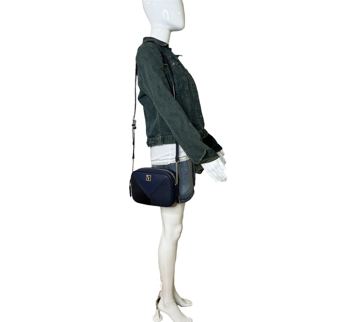 ☆Victoria's secret×Mary Katrantzou Crossbodyバッグ(blue)☆ Shop the Victoria's Secret x Mary Katrantzou Runway Collab