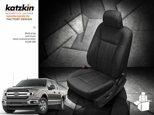 Details About Katzkin Black Replacement Leather Int Cvrs Fits 2019 Ford F 150 Super Crew Xlt