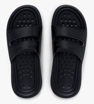 Under Armour Women's Ansa Studio Slide Sandal-Black-sz 10-adjustable top straps