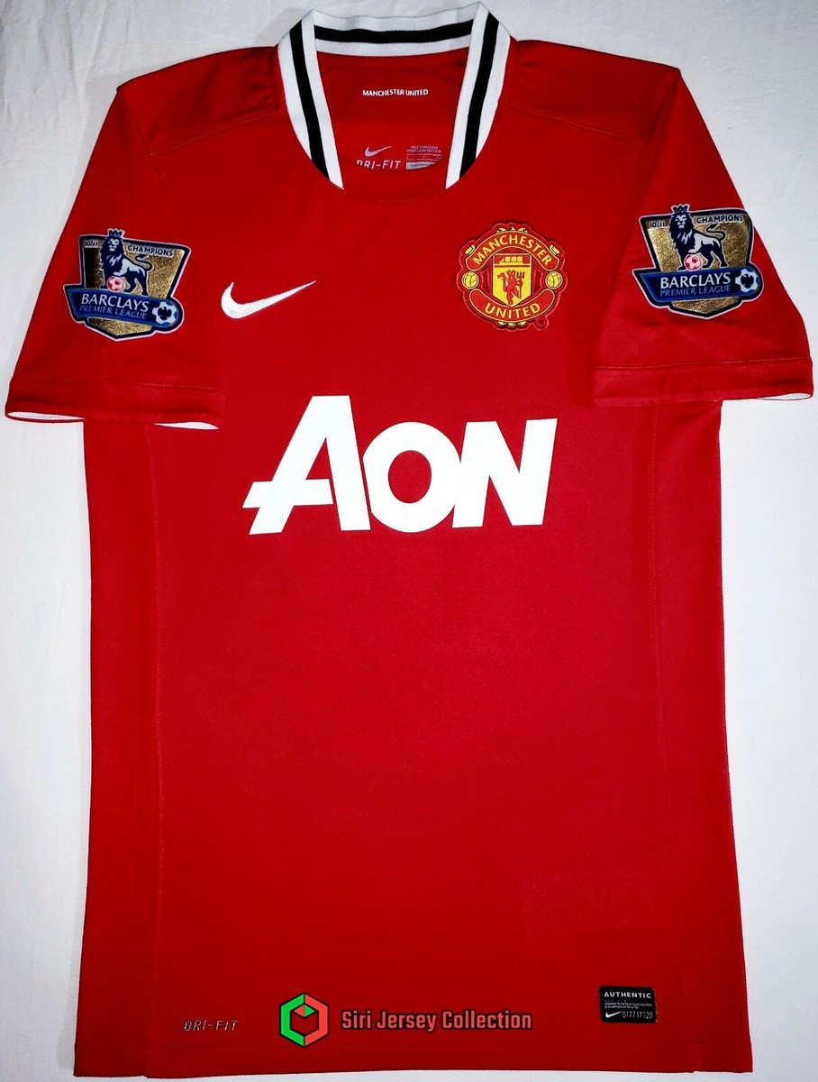 ウェア Manchester United 2011 2012  2011-2012 Manchester United FC home shirt (M) – Football and