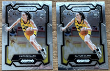Caitlin Clark '24 Prizm DP RCs (2) Iowa Hawkeyes / Indiana Fever