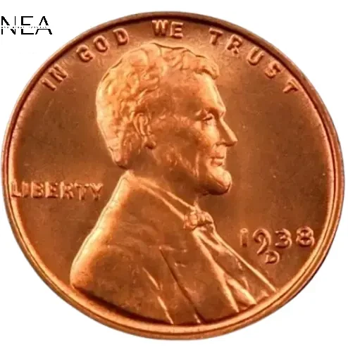 1938-D Lincoln Wheat Penny Cent ~ Gem BU (red) ~ Better Date!