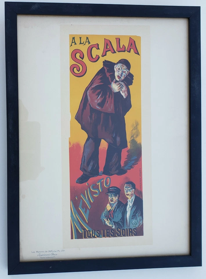 MAXIMILIEN LUCE Original LA SCALA OPERA 1898 LITOGRAFÍA Maitre De L'Affiche Placa 139 Foto 4 de 4