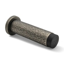 Pewter Hammered Cylinder Projected Door Stop Internal Doors Solid Brass Stopper