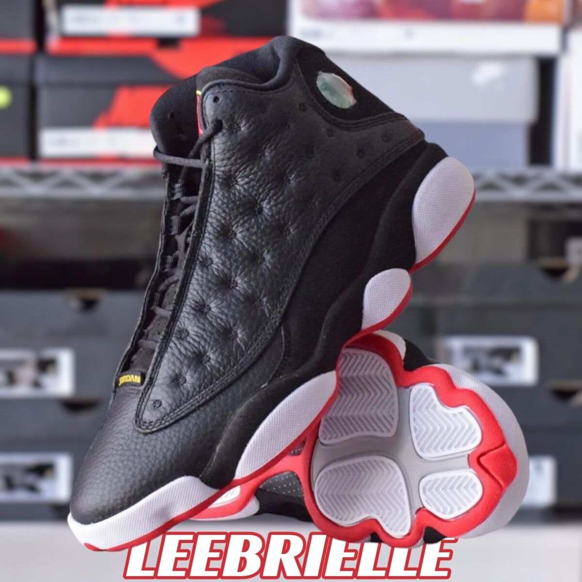 2023 Nike Air Jordan 13 Retro Playoff Black Red 414571-062 GS Men