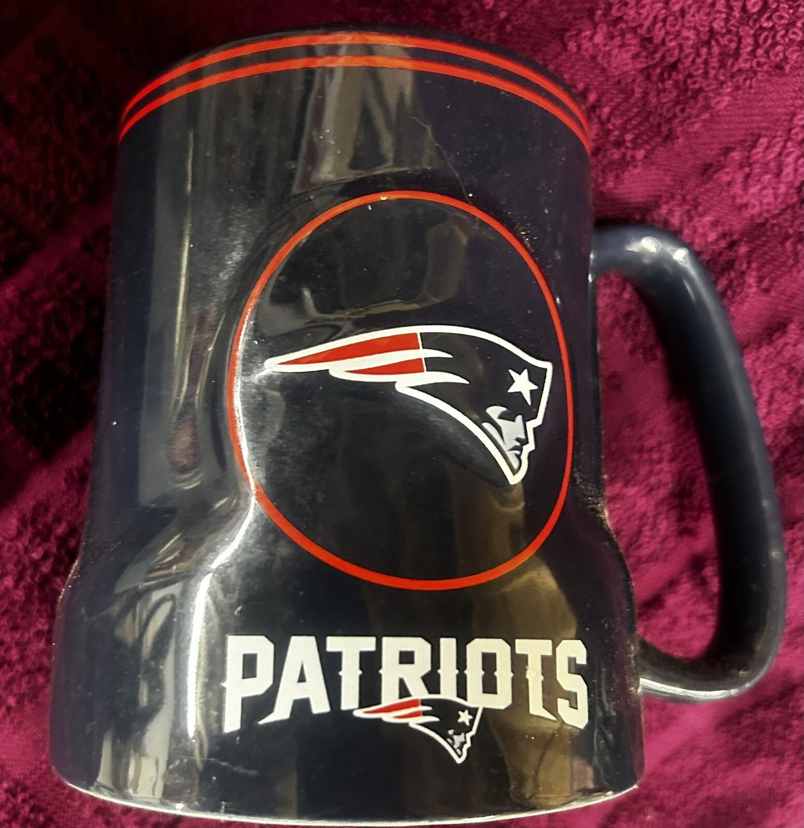 Brand New NFL Licensed Product 18 Oz New England Patriots Football Coffee  Mug | eBay