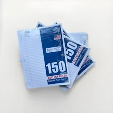 Norcom 5-Pack 150 Sheets College ruled notebook filler paper 10.5x8