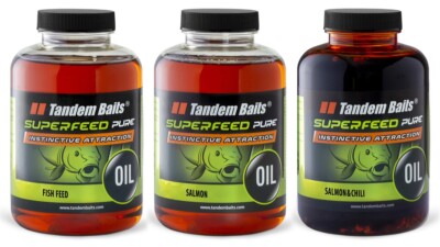 Tandem Baits 3-Pack SuperFeed Pure Oil Fisch Öl Fisch-Aroma, Lockstoff Karpfen