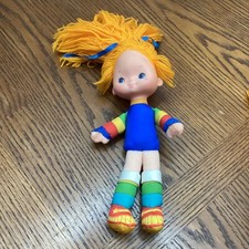 Vintage Rainbow Brite 11" Doll Plush 1983 Hallmark Cards Mattel Bright No Dress