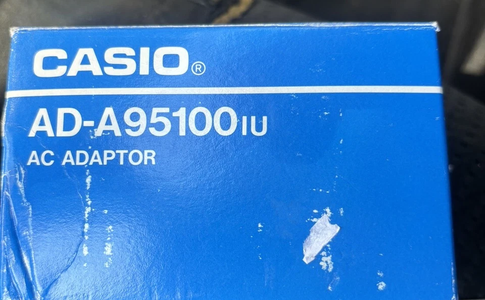 NOS Genuine Casio AD-A95100IU AC/DC Wall Adapter CLS 2 Power Supply 9.5V 1000mA - Image 2 of 4