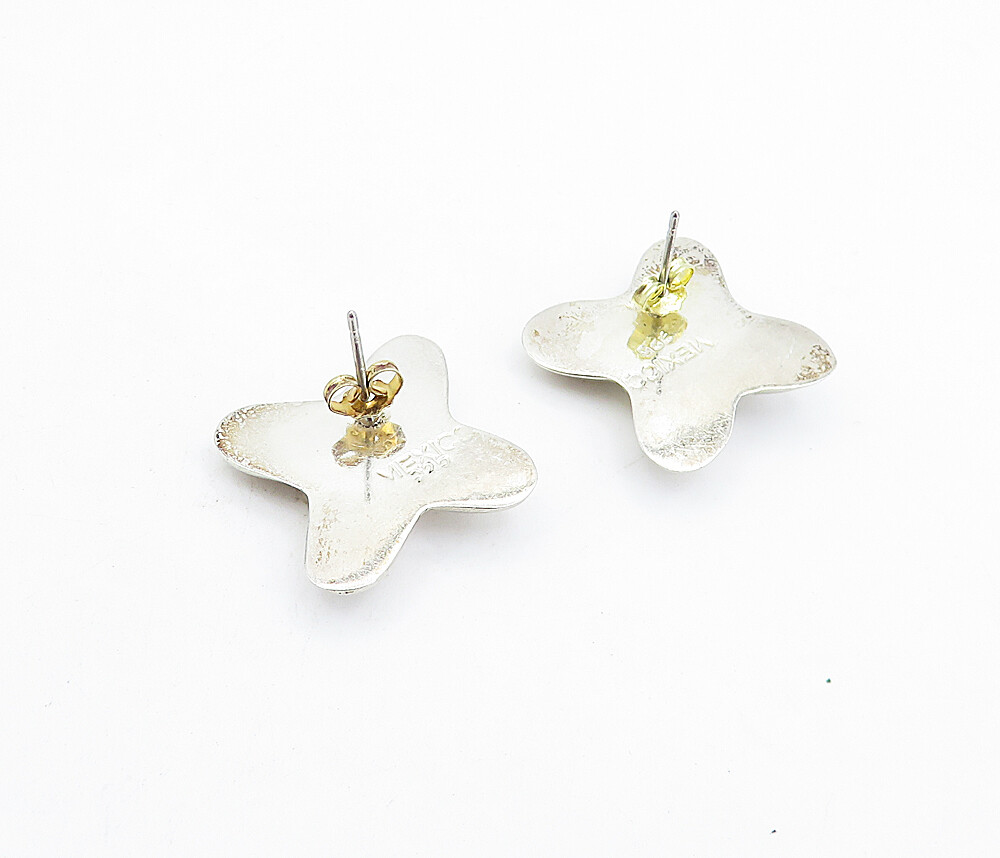 MEXICO 925 Sterling Silver Vintage Petite Shiny Hollow X MEXICO 925 Sterling Silver Vintage Petite Shiny Hollow X