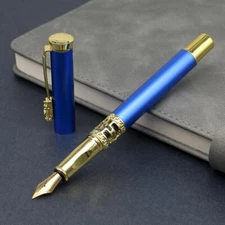 luxury hollow out Sculpture fountain pen Frosted Business Office School Supplies