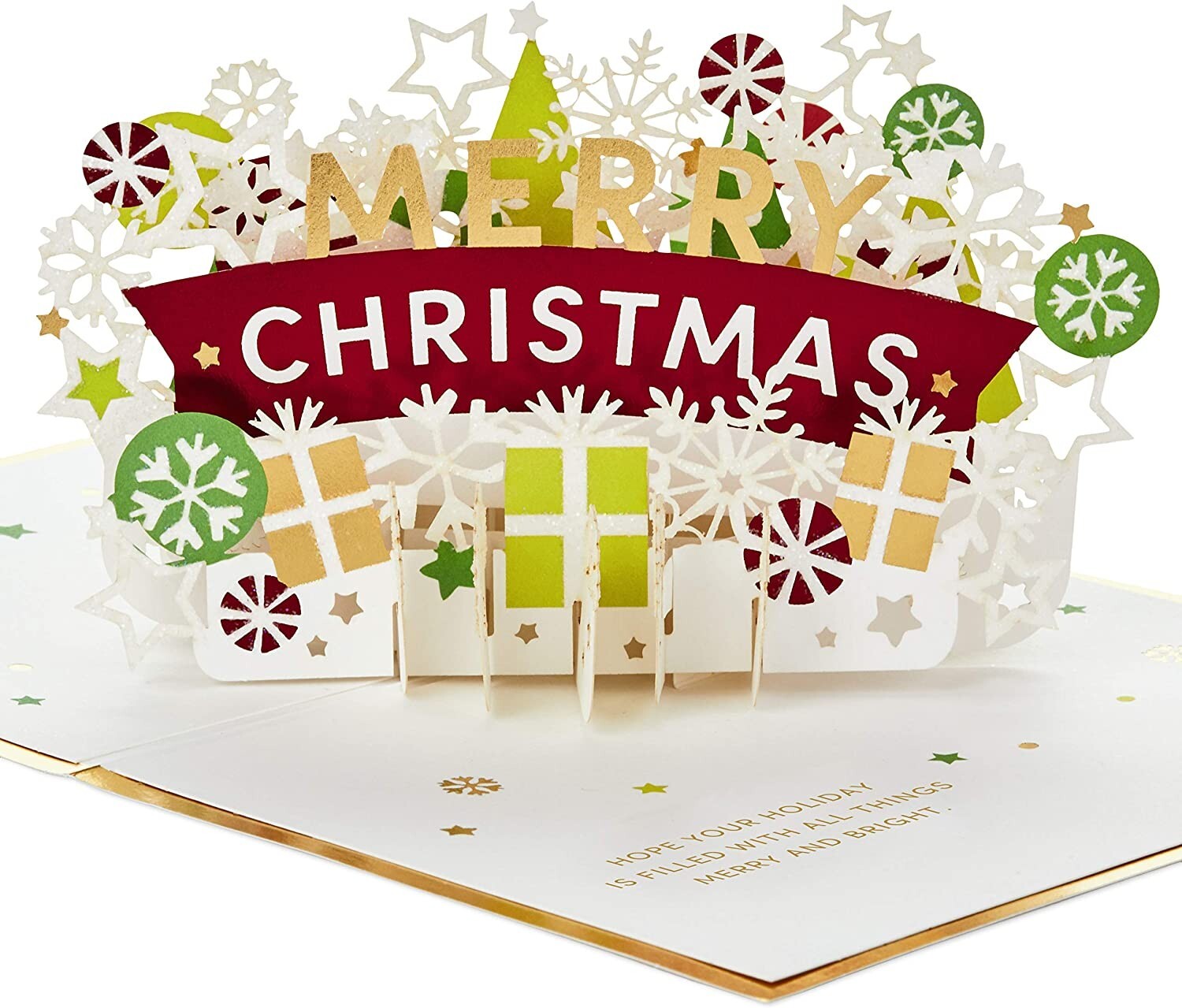 Hallmark Signature Christmas Cards 3D PopUp Cards w/ Envelopes Lot