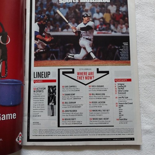 Sports Illustrated Mag – July 9/16, 2012, Vol. 117, No. 2 Summer Double Issue - Picture 3 of 3