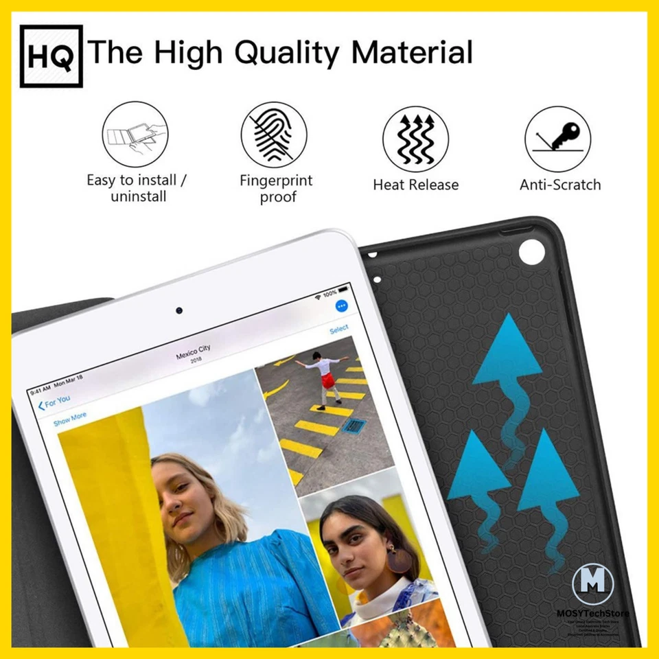 IPAD Case Soft TPU Back Shell Slim Cover Case with Auto Sleep  Wake - Image 4 of 4