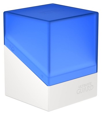 Boulder Synergy 100+, Deck Case for 100 Double-Sleeved TCG Cards, White/Blue,...