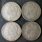 1880 O, 1898 O, 1899 O, and 1892 $1 Morgan Silver Dollars