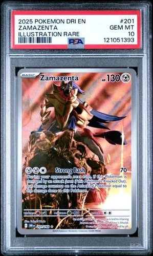 2025 Pokemon DRI EN - Destined Rivals #201 Zamazenta IR PSA 10
