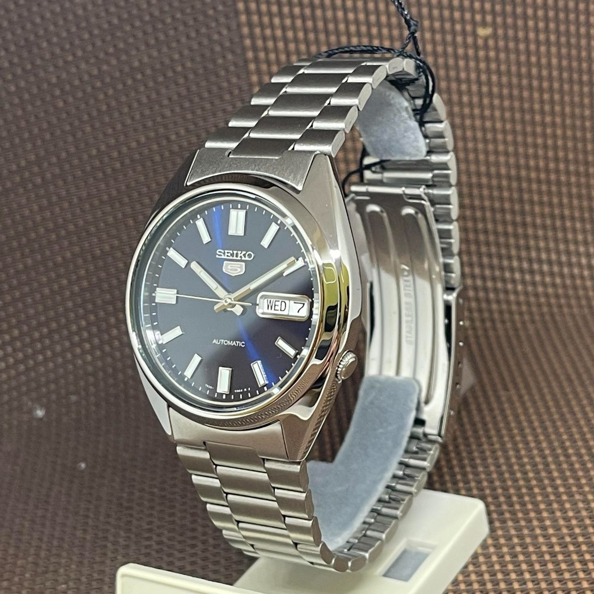Seiko 5 SNXS77K1 Automatic Day Date Blue Dial Analog Men's Classic