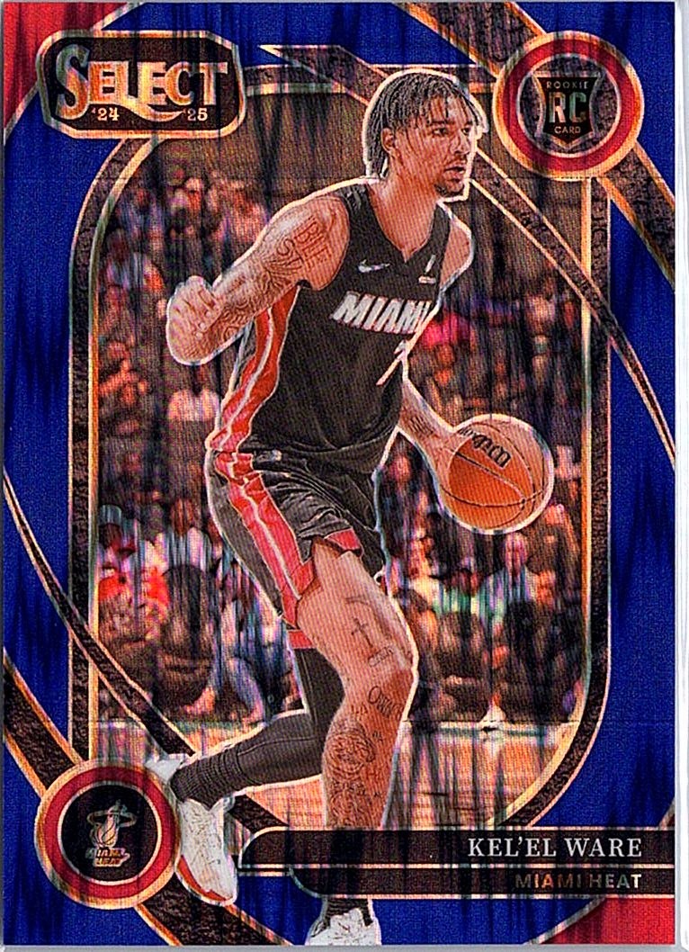 2024-25 Panini Select #273 Kel'el Ware Blue Flash Prizm #/99