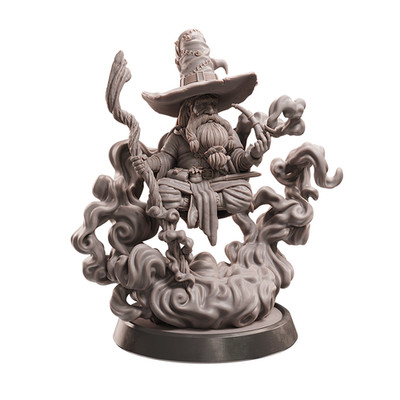 Master Conjurer   32mm Resin Miniature | Dwarf Summoner Wizard for D&D RPGs