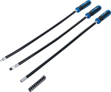 Schraubendreher Satz 13-tlg. flexibel 600 mm Sechskant Bits Kreuz T-Profil Set
