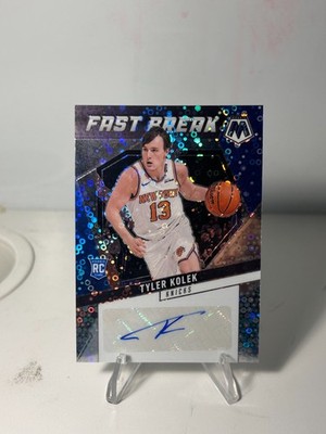 Tyler Kolek 2024-25 Mosaic Fast Break Rookie Auto #AFB-KOL Disco Prizm