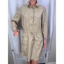 EUC J. Crew camel brown mini utility dress with drawstring waist Cotton Size S