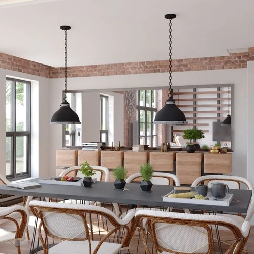 Vaxcel Lighting P0368 Sheffield 15"W Wood Pendant - New Bronze / Distressed Ash - Picture 12 of 12