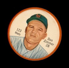 1962 Salada Coins Set-Break #123 Don Zimmer *GMCARDS*