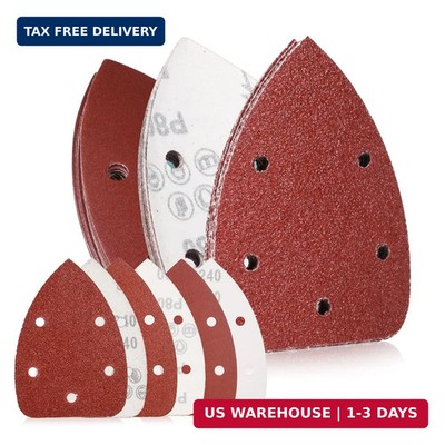 30Pcs Mouse Detail Sander Sandpaper, Premium 40 80 240 Grits Sanding Paper Assor
