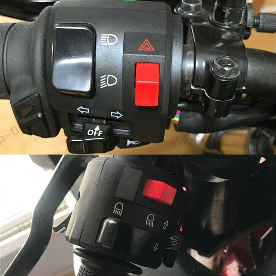 2X Motorcycle Controller Switch for Handlebar Horn Button Turn Signal Fog Light - Image 2 of 4