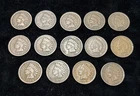 INDIAN HEAD PENNY LOT OF 14 COINS 1895-1908 NICE COINS C-308