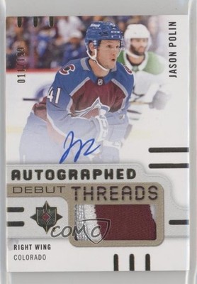 2024-25 Ultimate Collection Debut Threads 11/199 Jason Polin Rookie Auto RC 0o5t
