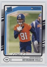 2024 Panini Donruss Rated Rookie Devaughn Vele #395 0q1p