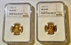 1958 D 1C NGC MS 66 RD LAST DENVER WHEAT PENNY