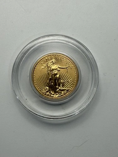🌟 2020 American 1/10 oz Gold Eagle $5 Coin IN CAPSULE ONLY (NO OGP)