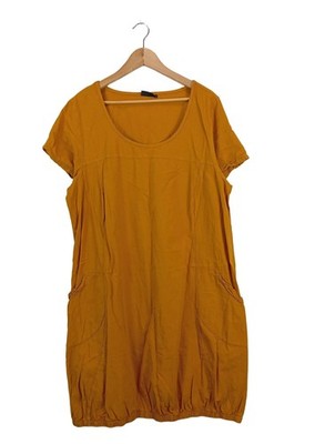 ZIZZI Kurzarmkleid Damen Kleid Gr. DE 40 hellorange Casual-Look