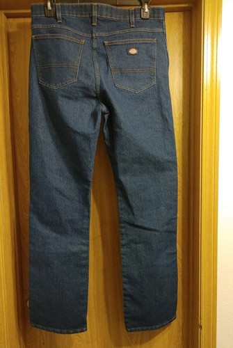 Dickies FLEX Regular Fit 5-Pocket Jeans Size 34x34 Dark Blue EXCELLENT CONDITION - Picture 4 of 6