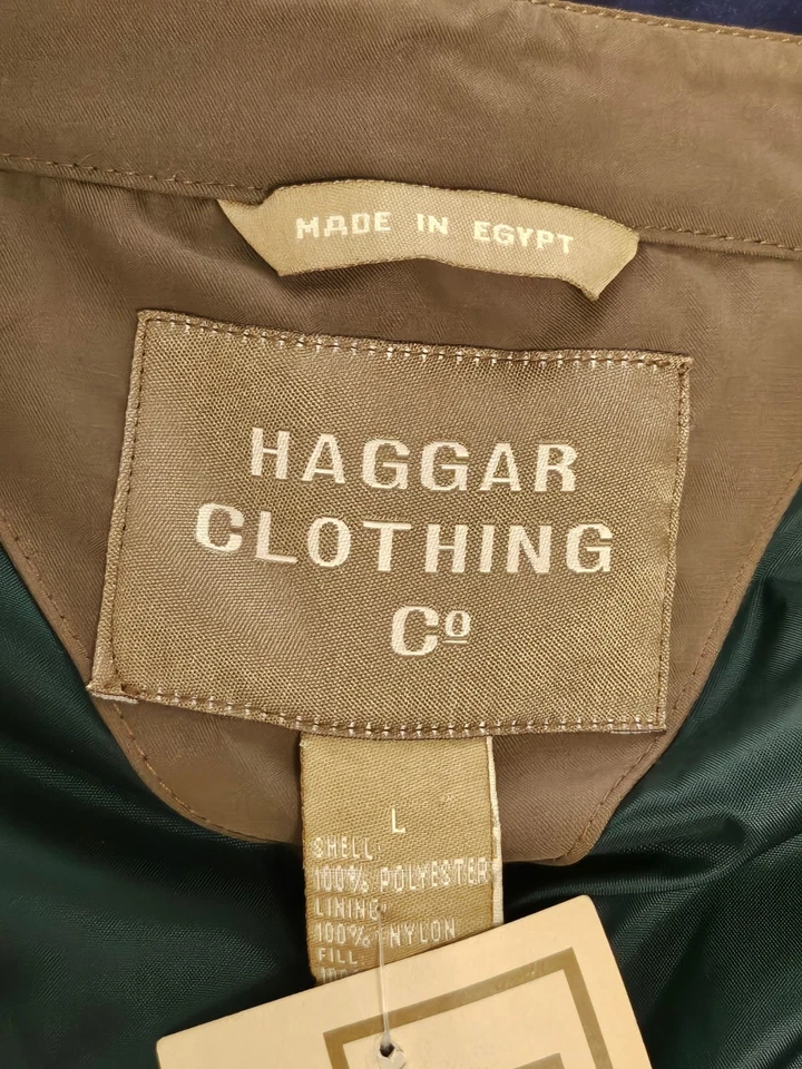 Haggar Clothing Co. Men's Bomber Blue Jacket Coat Lined Size Large NWT - Image 2 of 4