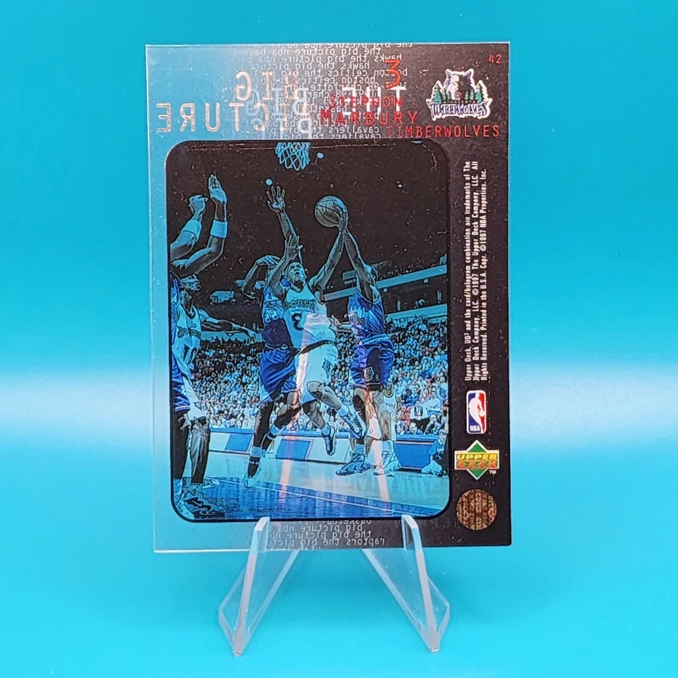 1997-98 Upper Deck UD3 - The Big Picture Stephon Marbury #42 - Image 2 of 2