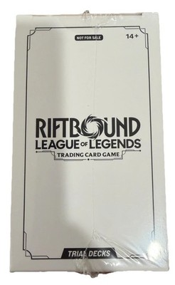 Riftbound League of Legends TCG Trial Decks Sealed Box. ENGLISH BLACK BORDER
