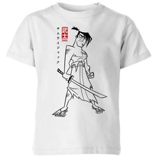 Image of Samurai Jack Kanji Kids T-Shirt | Official Licensed Tee | White